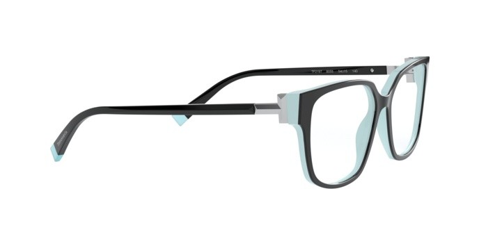 Brillen Tiffany TF 2197 (8055) farbe black/blue tiffany form quadratisch gläser demo lens