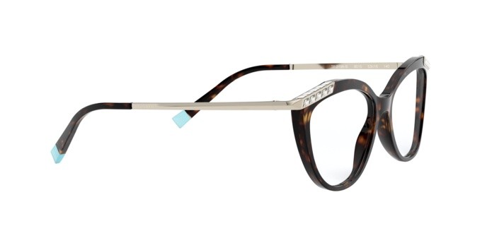 Brillen Tiffany TF 2198B (8015) farbe havana form cat-eye gläser demo lens