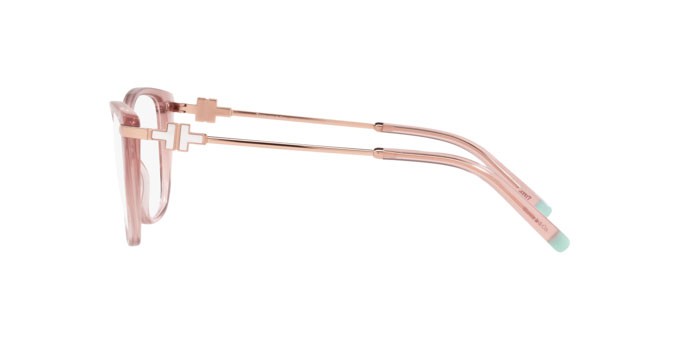Eyeglasses Tiffany TF 2216 (8332) color peach transparent shape butterfly lenses demo lens