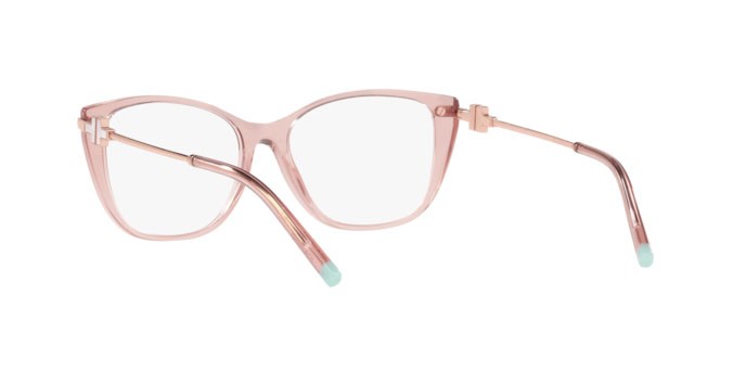 Eyeglasses Tiffany TF 2216 (8332) color peach transparent shape butterfly lenses demo lens