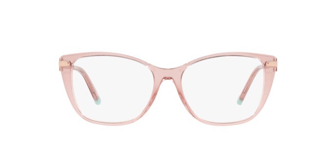 Eyeglasses Tiffany TF 2216 (8332) color peach transparent shape butterfly lenses demo lens
