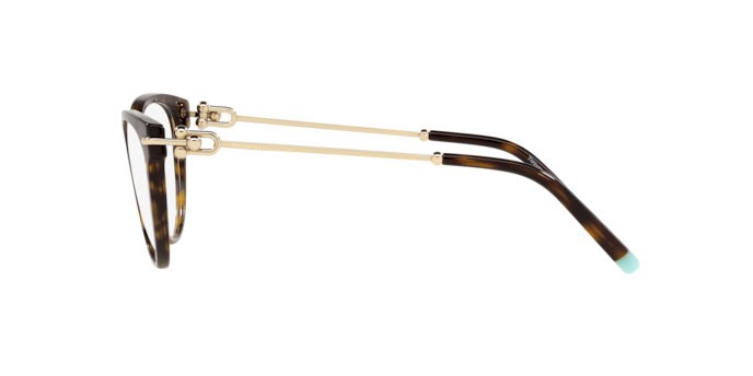 Eyeglasses Tiffany TF 2217 (8015) color havana shape cat eye lenses demo lens