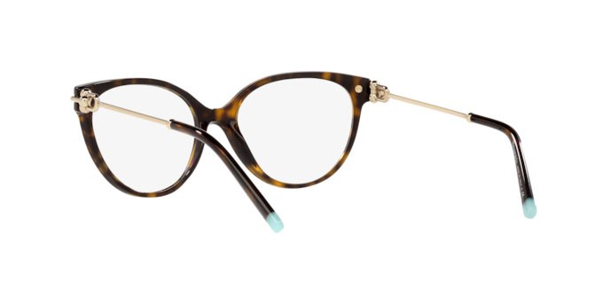 Eyeglasses Tiffany TF 2217 (8015) color havana shape cat eye lenses demo lens