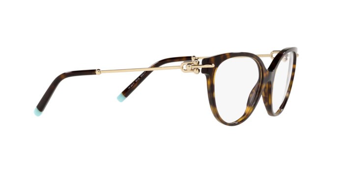 Eyeglasses Tiffany TF 2217 (8015) color havana shape cat eye lenses demo lens