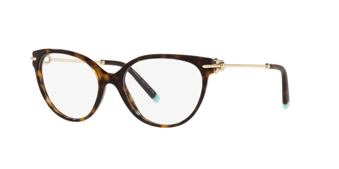 Eyeglasses Tiffany TF 2217 (8015) color havana shape cat eye lenses demo lens