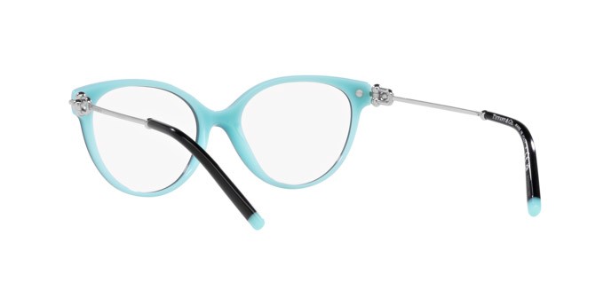 Eyeglasses Tiffany TF 2217 (8055) color nero su blu tiffany shape cat eye lenses lente demo