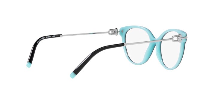 Eyeglasses Tiffany TF 2217 (8055) color nero su blu tiffany shape cat eye lenses lente demo