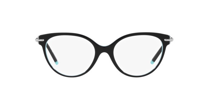 Eyeglasses Tiffany TF 2217 (8055) color nero su blu tiffany shape cat eye lenses lente demo