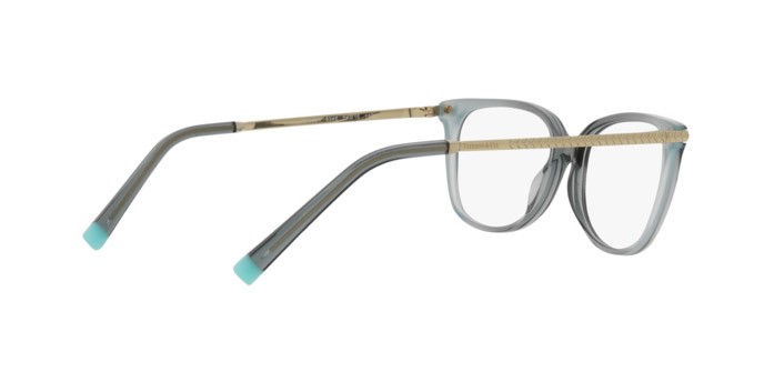 Occhiali da vista Tiffany TF 2221 (8346) colore green gradient milky green forma rettangolare lenti demo lens