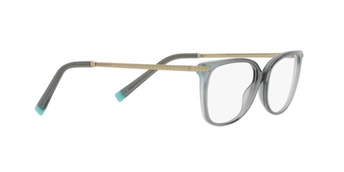 Occhiali da vista Tiffany TF 2221 (8346) colore green gradient milky green forma rettangolare lenti demo lens