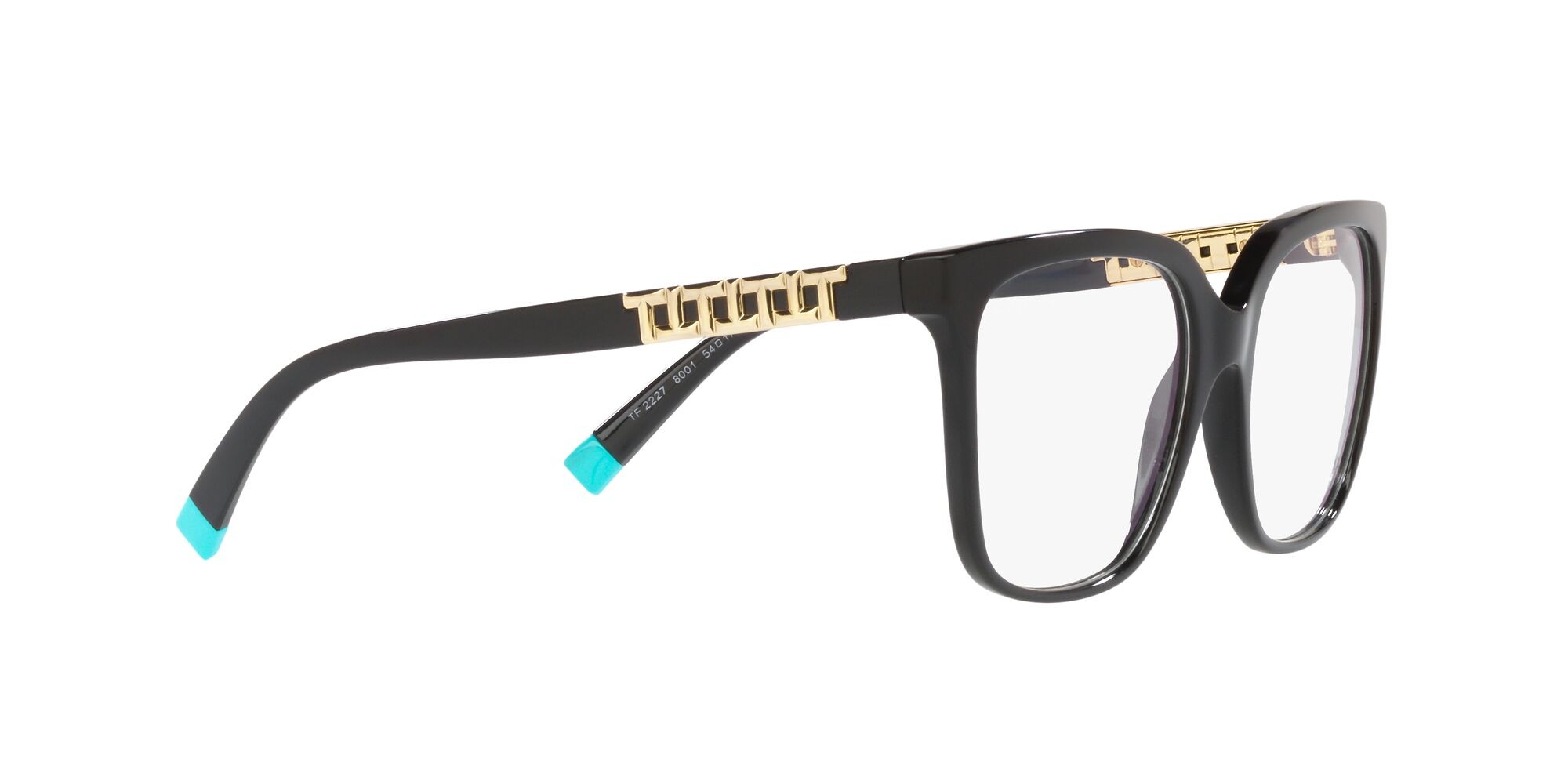 Eyeglasses Tiffany TF 2227 (8001) color nero shape square lenses lente demo
