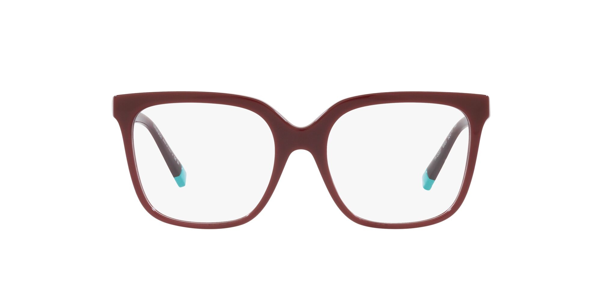 Eyeglasses Tiffany TF 2227 (8353) color borgogna tinta unita shape square lenses lente demo