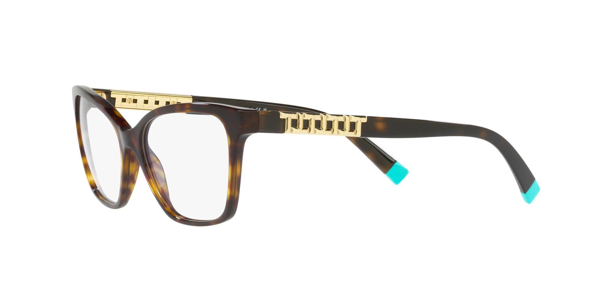 Occhiali da vista Tiffany TF 2228 (8015) colore havana forma quadrato lenti lente demo