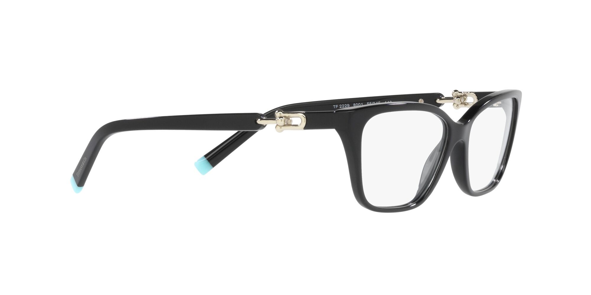 Eyeglasses Tiffany TF 2229 (8001) color nero shape rectangle lenses lente demo