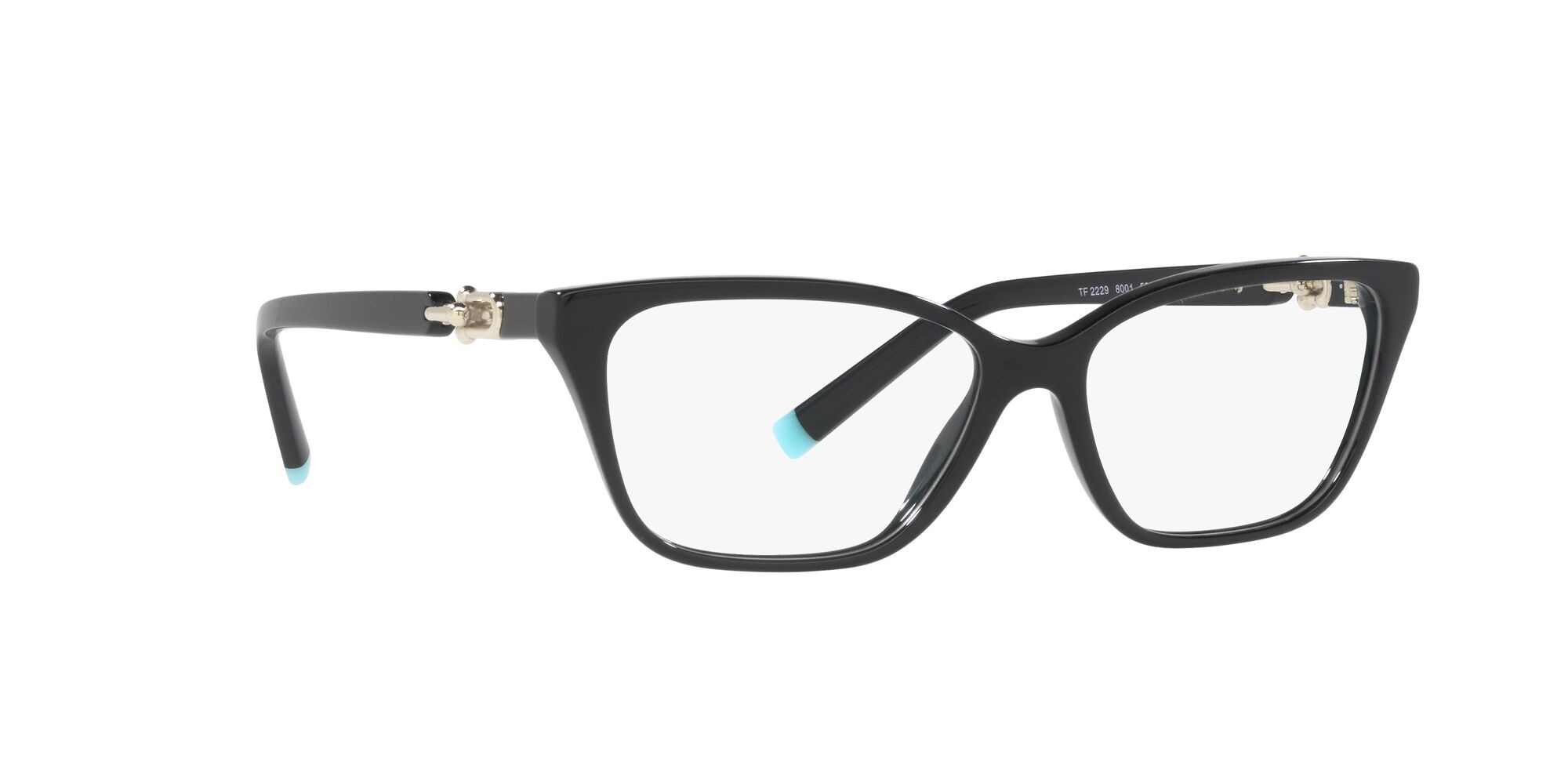 Eyeglasses Tiffany TF 2229 (8001) color nero shape rectangle lenses lente demo