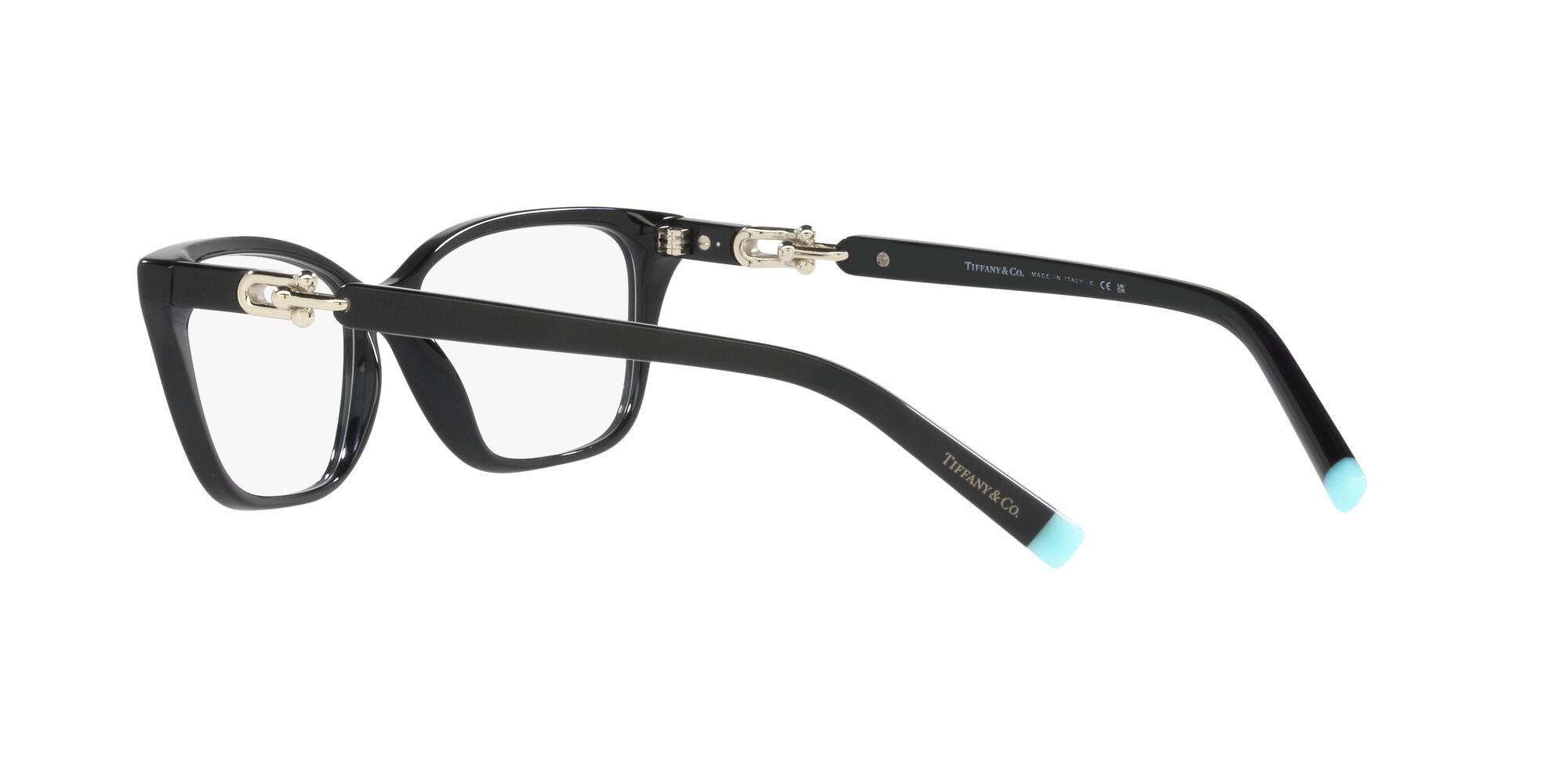 Eyeglasses Tiffany TF 2229 (8001) color nero shape rectangle lenses lente demo
