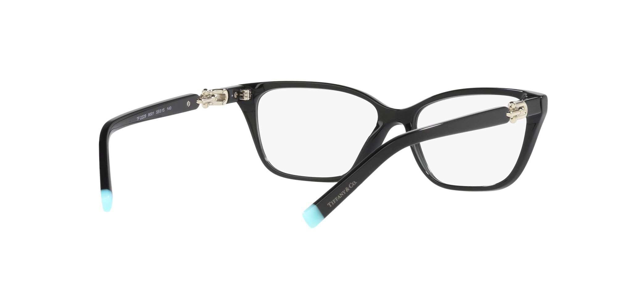 Eyeglasses Tiffany TF 2229 (8001) color nero shape rectangle lenses lente demo
