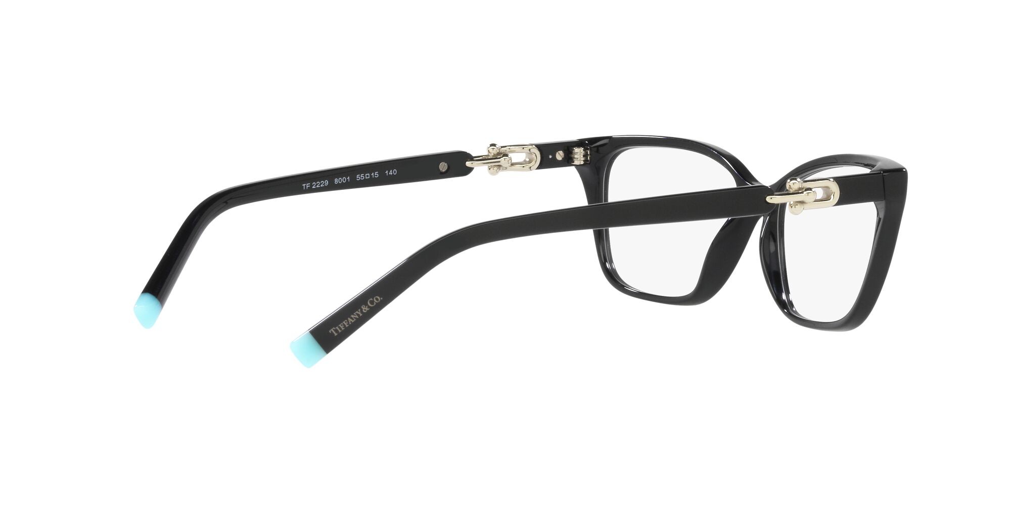 Eyeglasses Tiffany TF 2229 (8001) color nero shape rectangle lenses lente demo