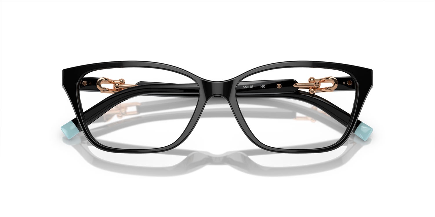 Eyeglasses Tiffany TF 2229 (8420) color nero shape rectangle lenses lente demo