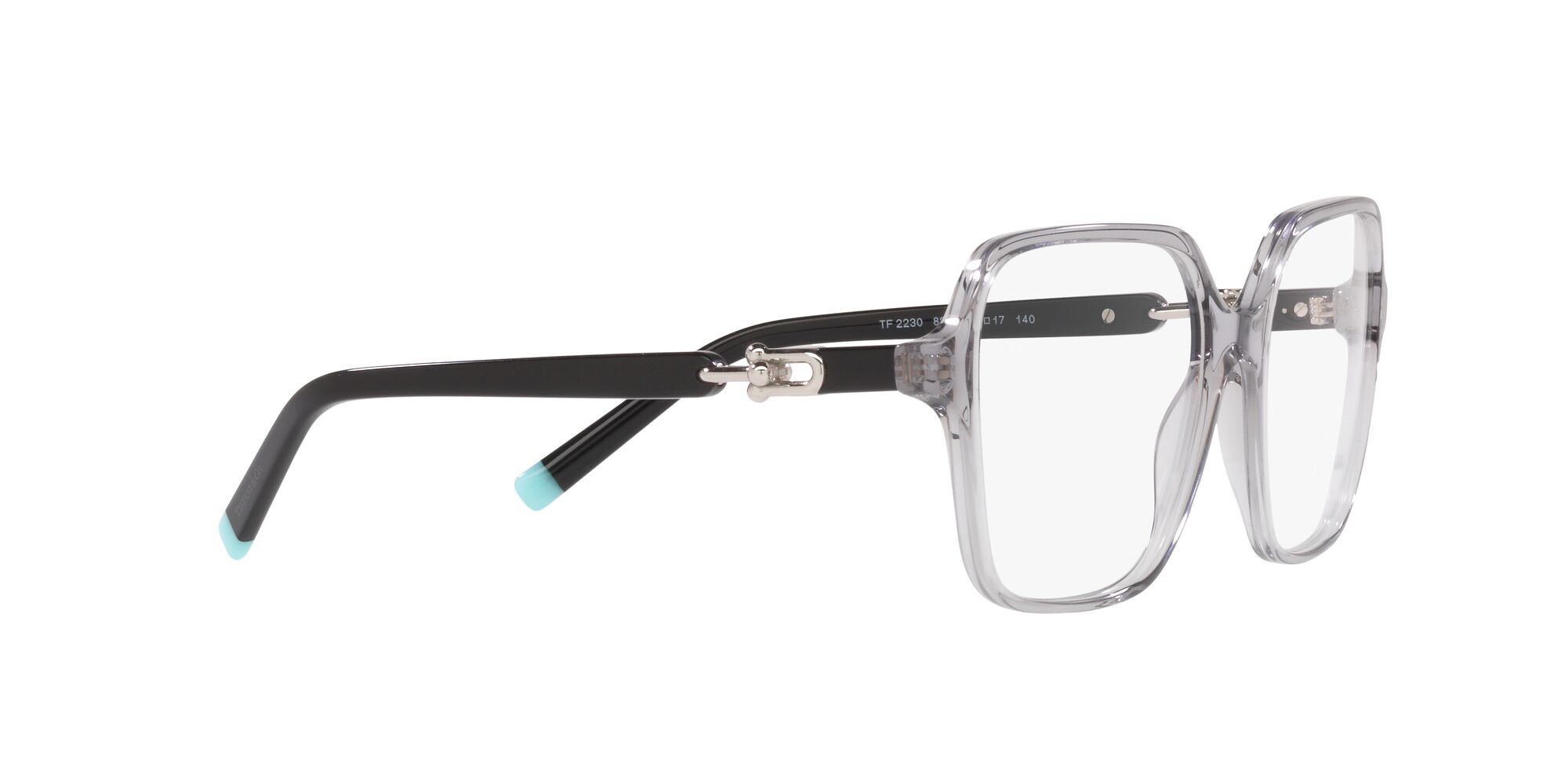 Brillen Tiffany TF 2230 (8270) farbe grigio crystal form quadratisch gläser lente demo