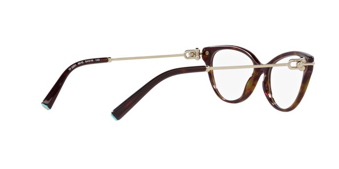 Eyeglasses Tiffany TF 2231 (8015) color havana shape cat eye lenses lente demo