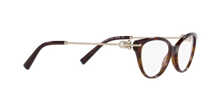 Eyeglasses Tiffany TF 2231 (8015) color havana shape cat eye lenses lente demo