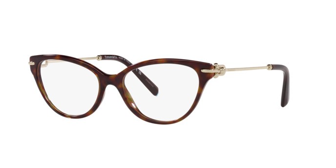 Eyeglasses Tiffany TF 2231 (8015) color havana shape cat eye lenses lente demo