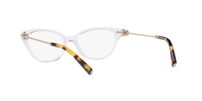 Occhiali da vista Tiffany TF 2231 (8047) colore cristallo forma cat eye lenti lente demo