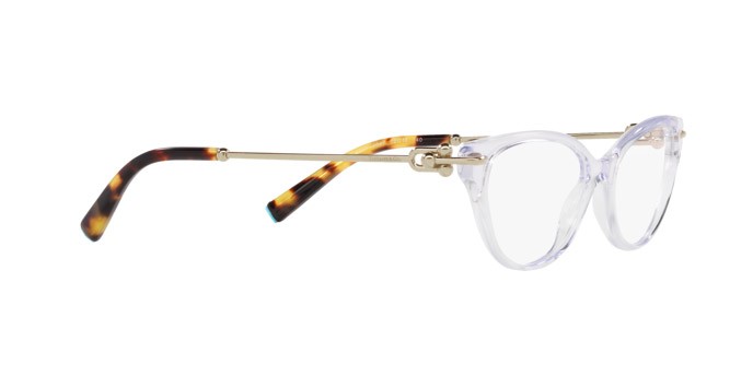 Occhiali da vista Tiffany TF 2231 (8047) colore cristallo forma cat eye lenti lente demo