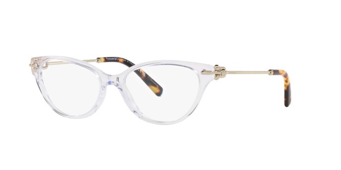 Occhiali da vista Tiffany TF 2231 (8047) colore cristallo forma cat eye lenti lente demo