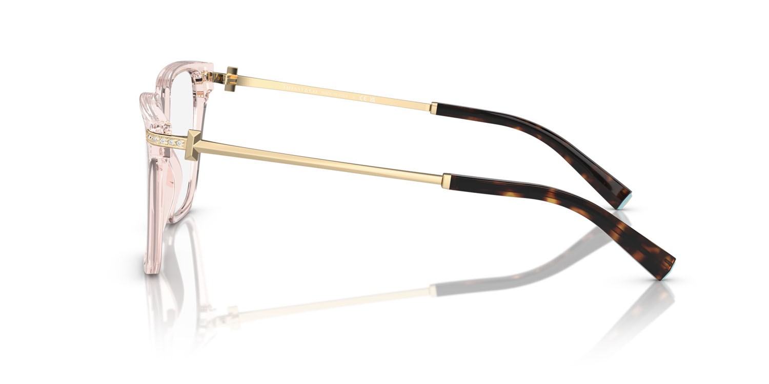 Eyeglasses Tiffany TF 2234B (8278) color nude crystal shape square lenses lente demo