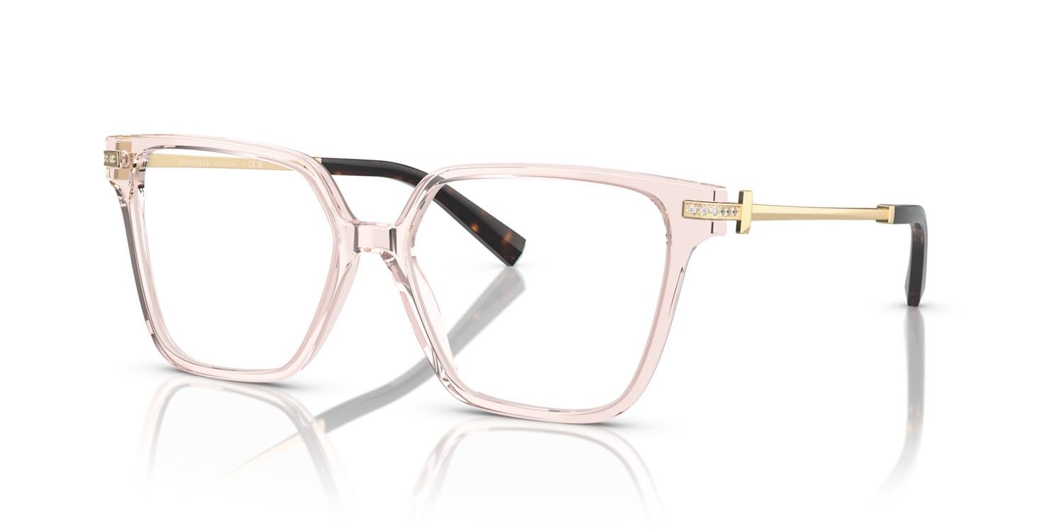 Eyeglasses Tiffany TF 2234B (8278) color nude crystal shape square lenses lente demo