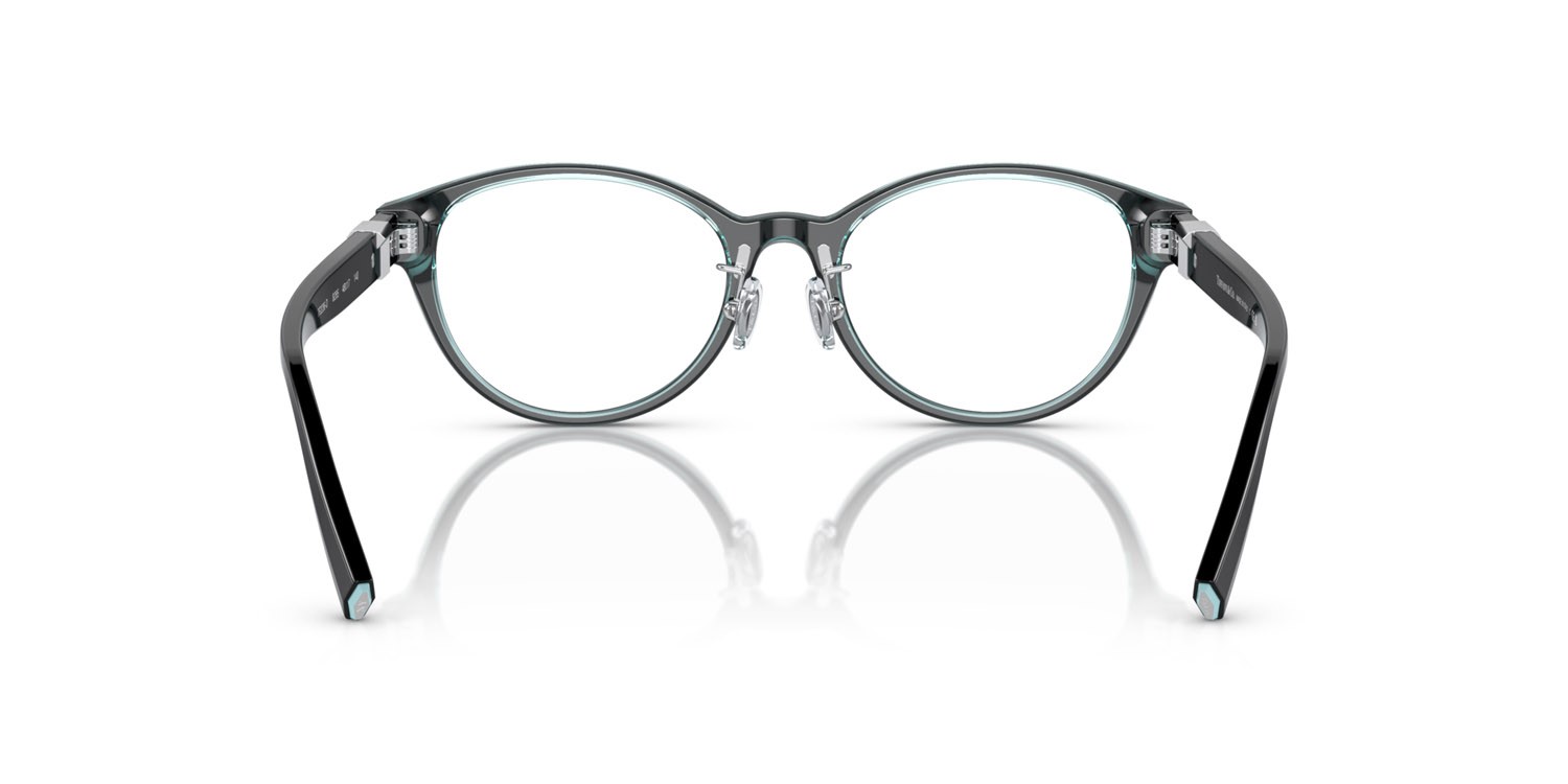 Eyeglasses Tiffany TF 2236D (8285) color nero su blu tiffany crystal shape oval lenses lente demo