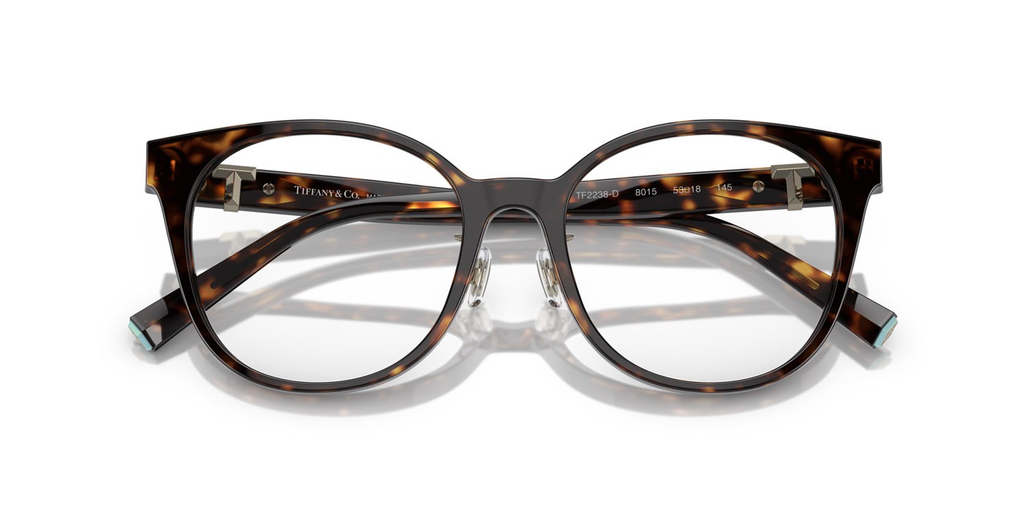 Eyeglasses Tiffany TF 2238D (8015) color havana shape pantos lenses lente demo