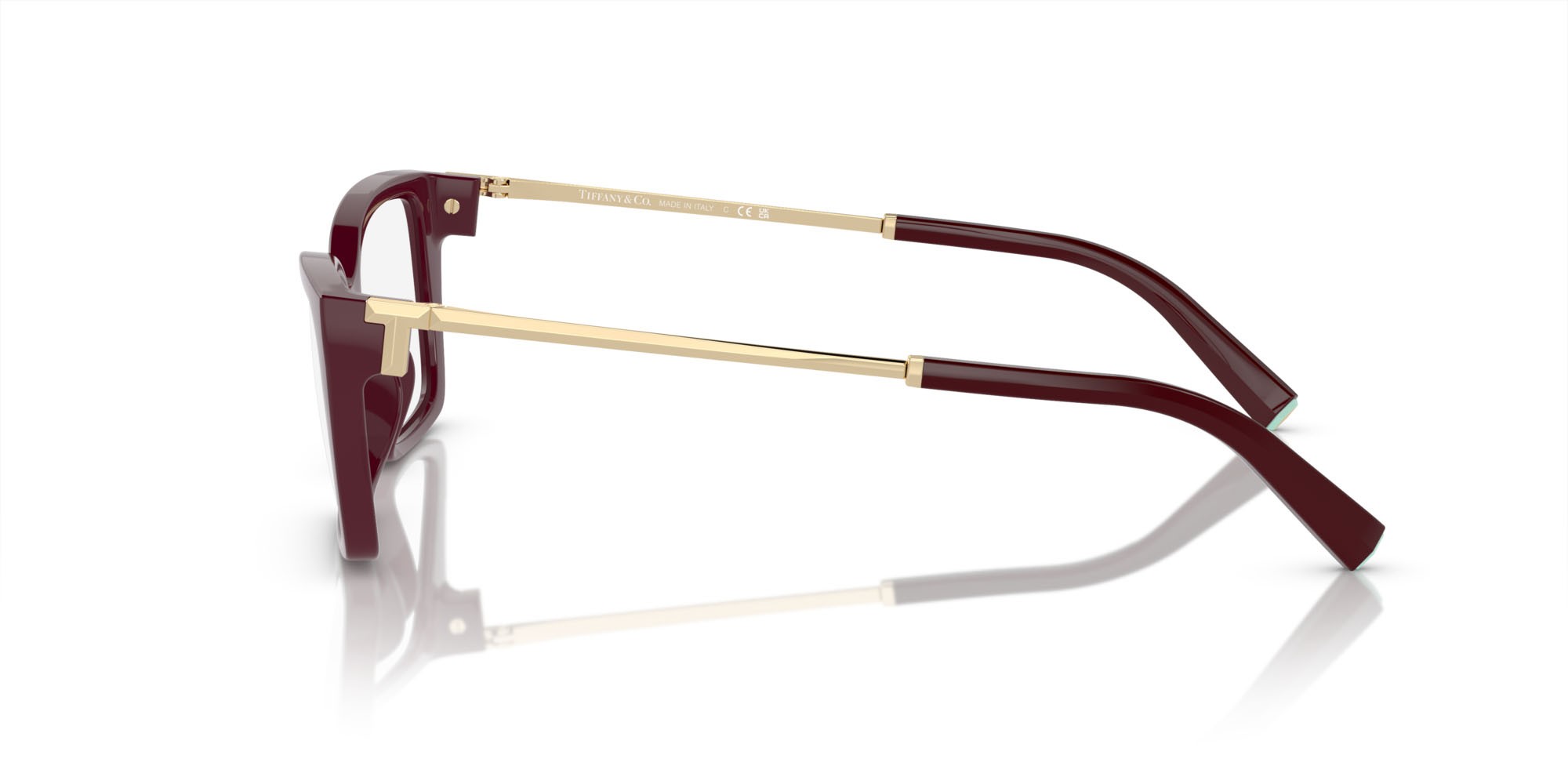 Eyeglasses Tiffany TF 2239U (8389) color vinaccia shape rectangle lenses lente demo