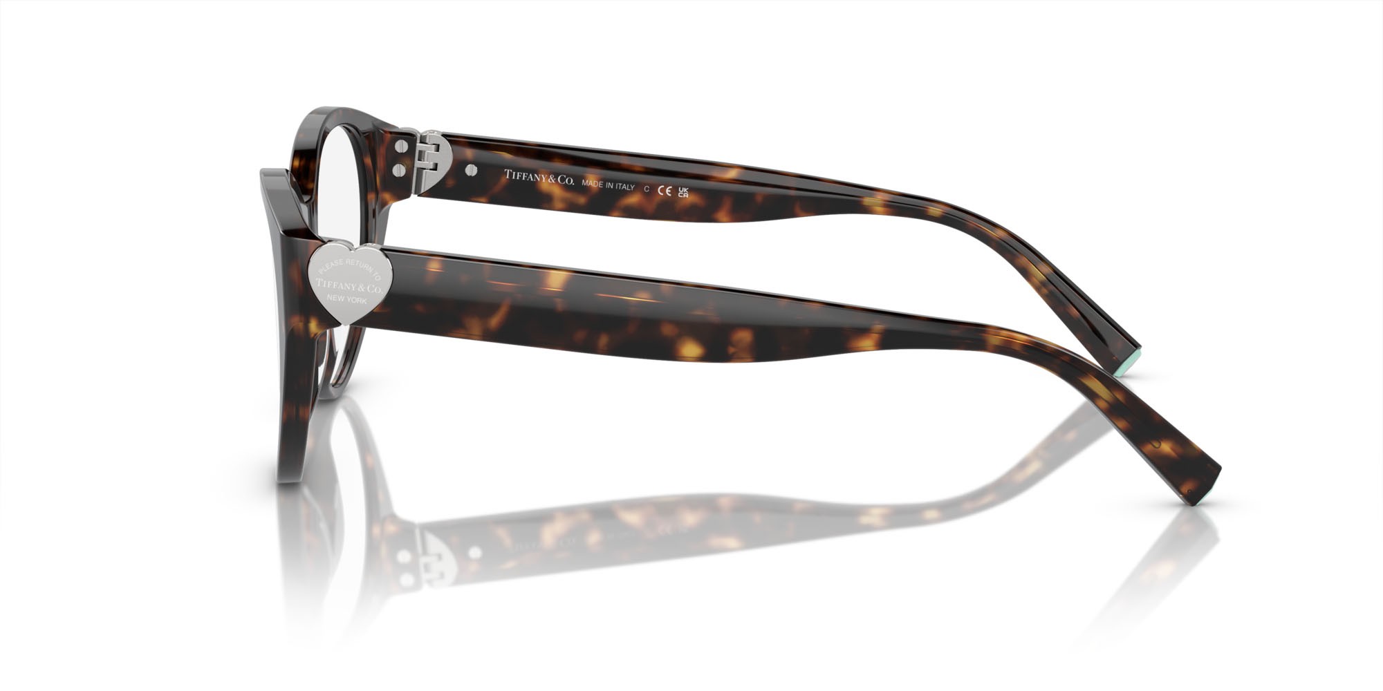 Occhiali da vista Tiffany TF 2244 (8015) colore havana forma pantos lenti lente demo