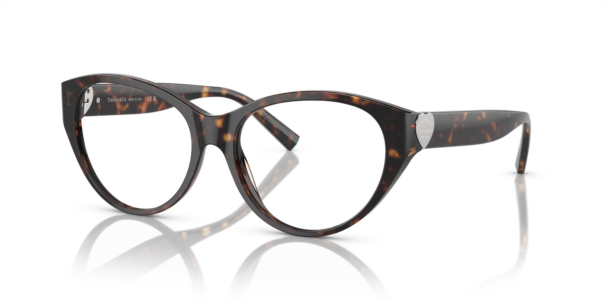 Occhiali da vista Tiffany TF 2244 (8015) colore havana forma pantos lenti lente demo