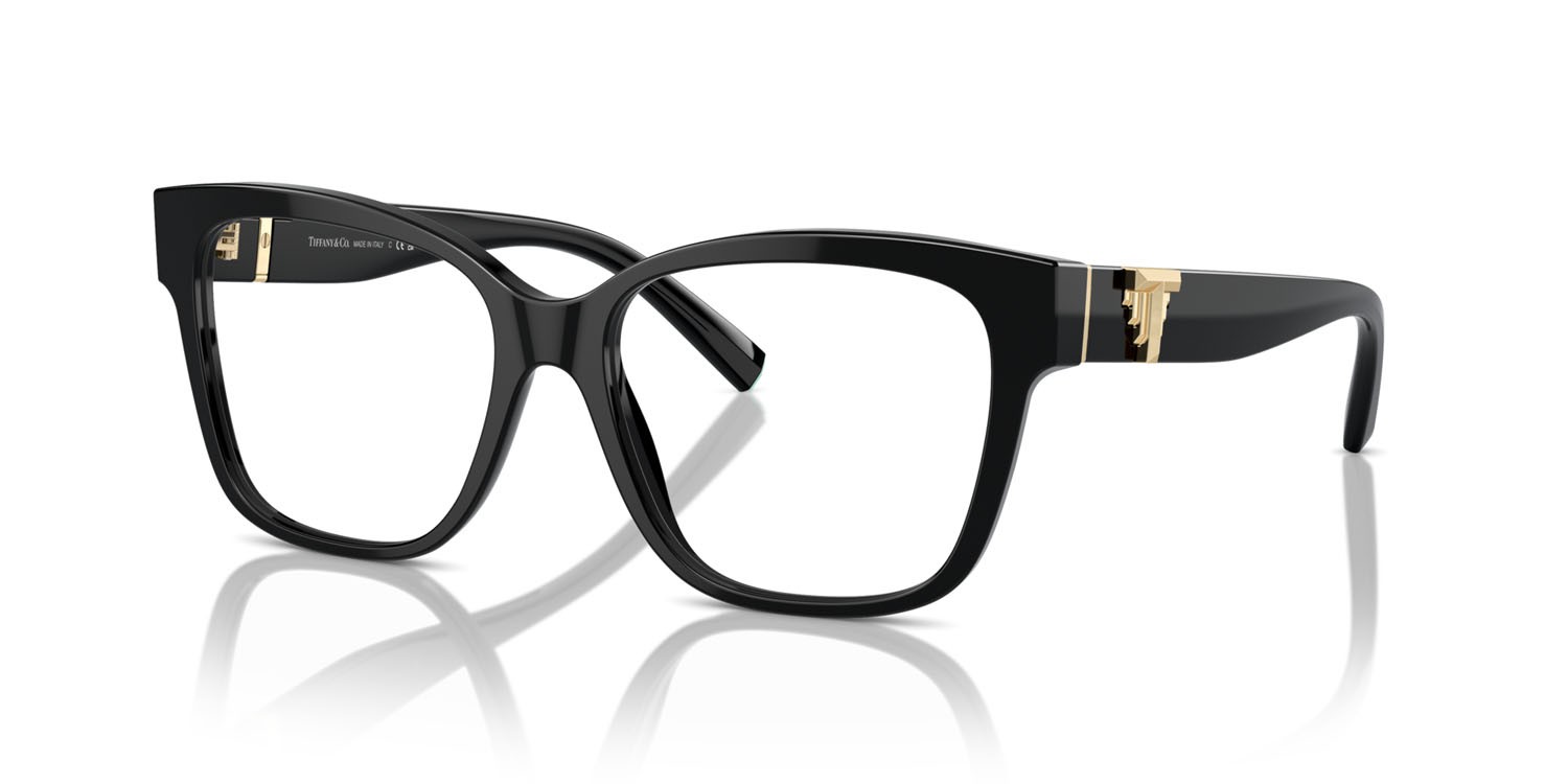 Occhiali da vista Tiffany TF 2246 (8001) colore nero forma quadrato lenti lente demo