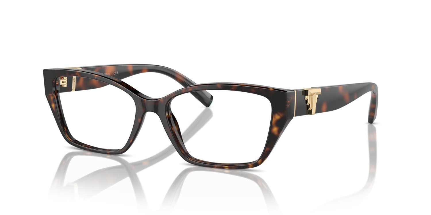 Eyeglasses Tiffany TF 2247 (8015) color havana shape rectangle lenses lente demo
