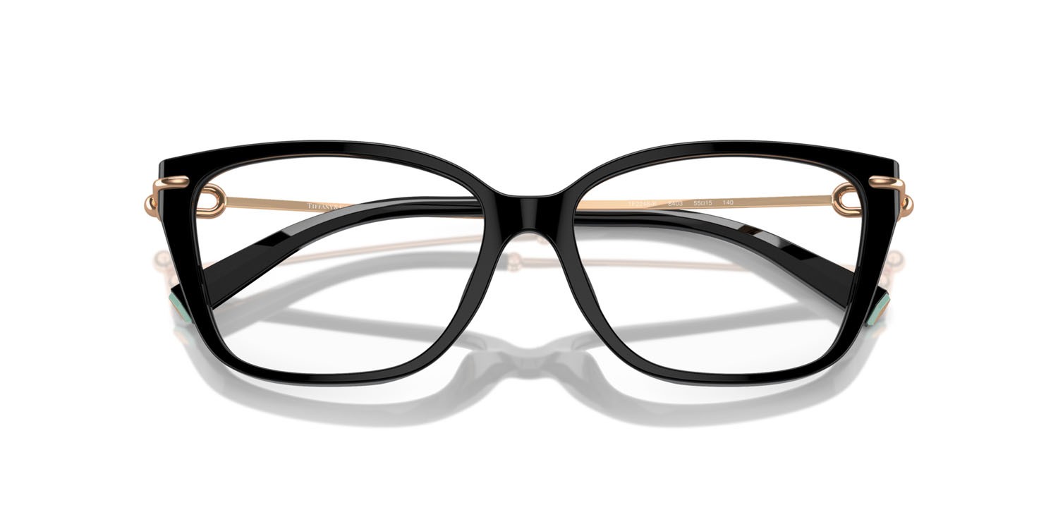 Eyeglasses Tiffany TF 2248K (8403) color nero shape square lenses lente demo
