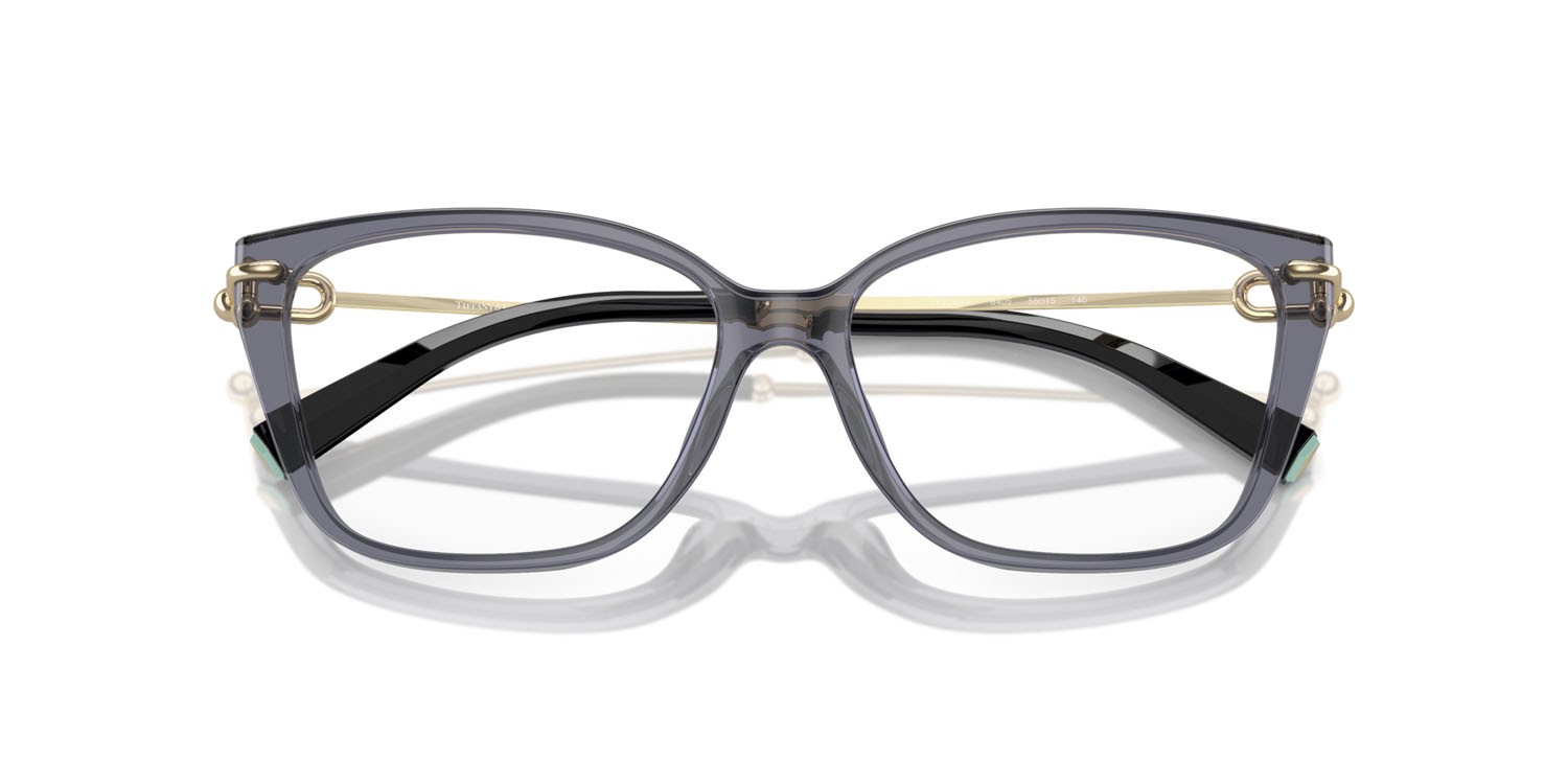 Eyeglasses Tiffany TF 2248K (8405) color crystal dark violet shape square lenses lente demo