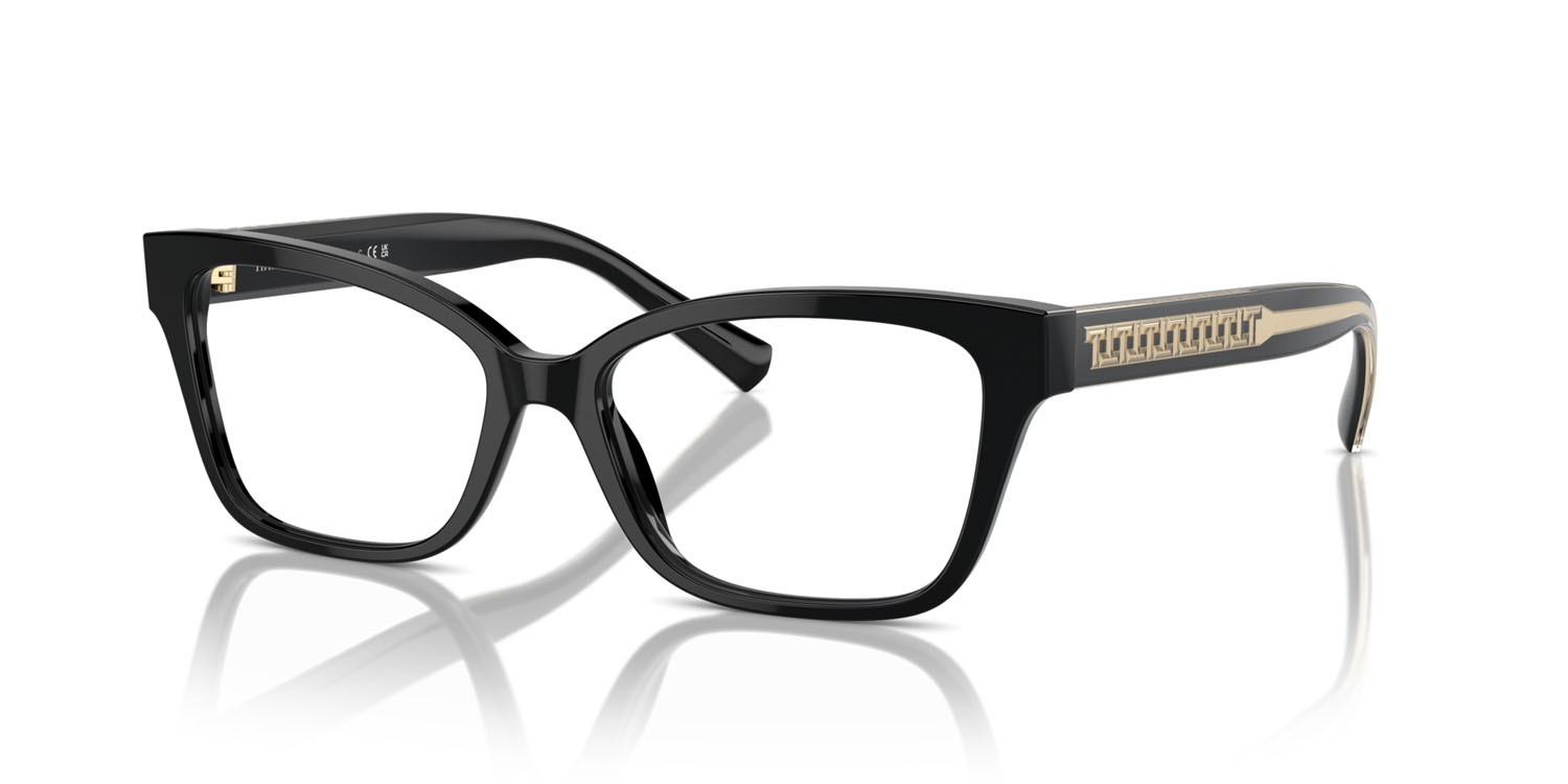 Eyeglasses Tiffany TF 2249 (8001) color nero shape butterfly lenses lente demo