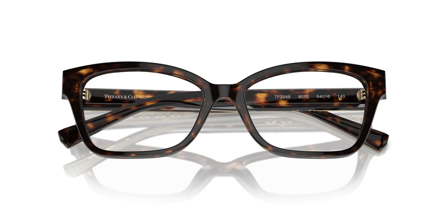 Eyeglasses Tiffany TF 2249 (8015) color havana shape butterfly lenses lente demo