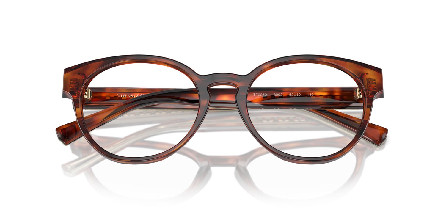 Eyeglasses Tiffany TF 2250 (8002) color havana shape pantos lenses lente demo
