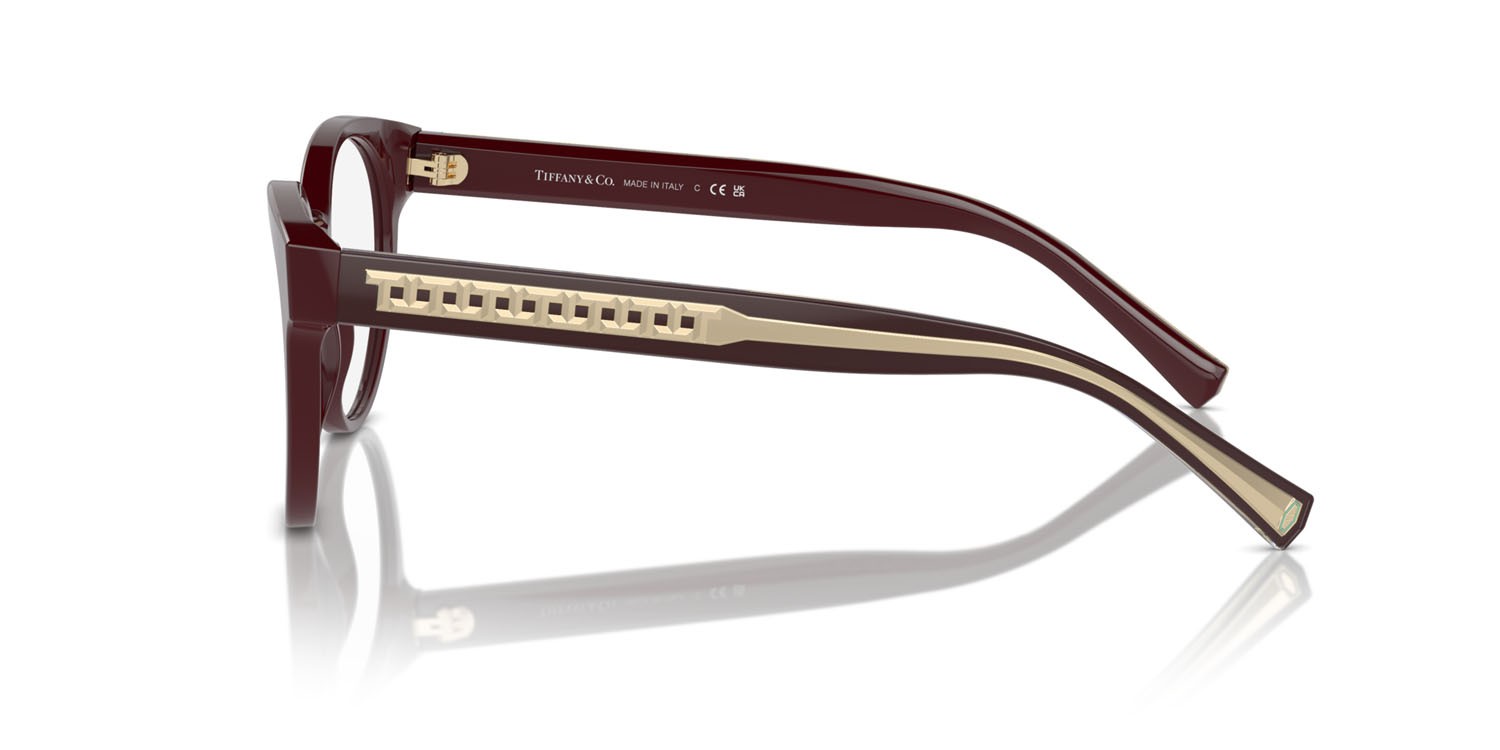 Eyeglasses Tiffany TF 2250 (8389) color vinaccia shape pantos lenses lente demo