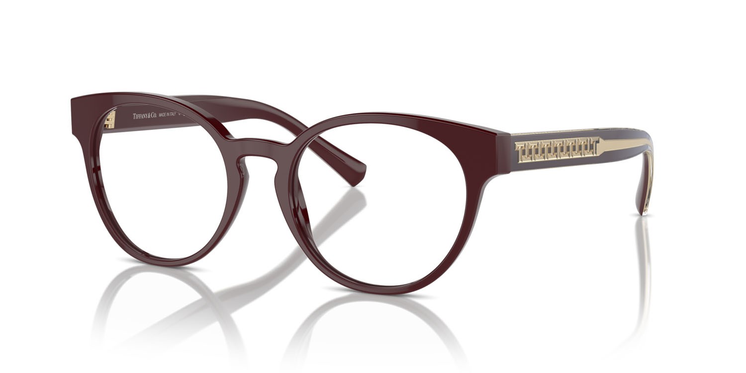 Eyeglasses Tiffany TF 2250 (8389) color vinaccia shape pantos lenses lente demo