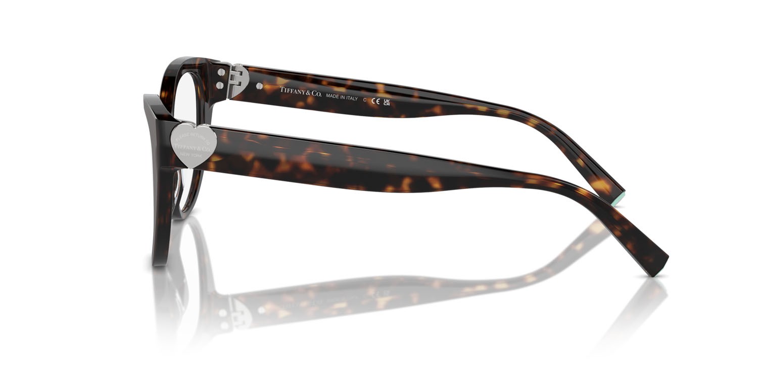 Eyeglasses Tiffany TF 2251 (8015) color havana shape cat eye lenses lente demo