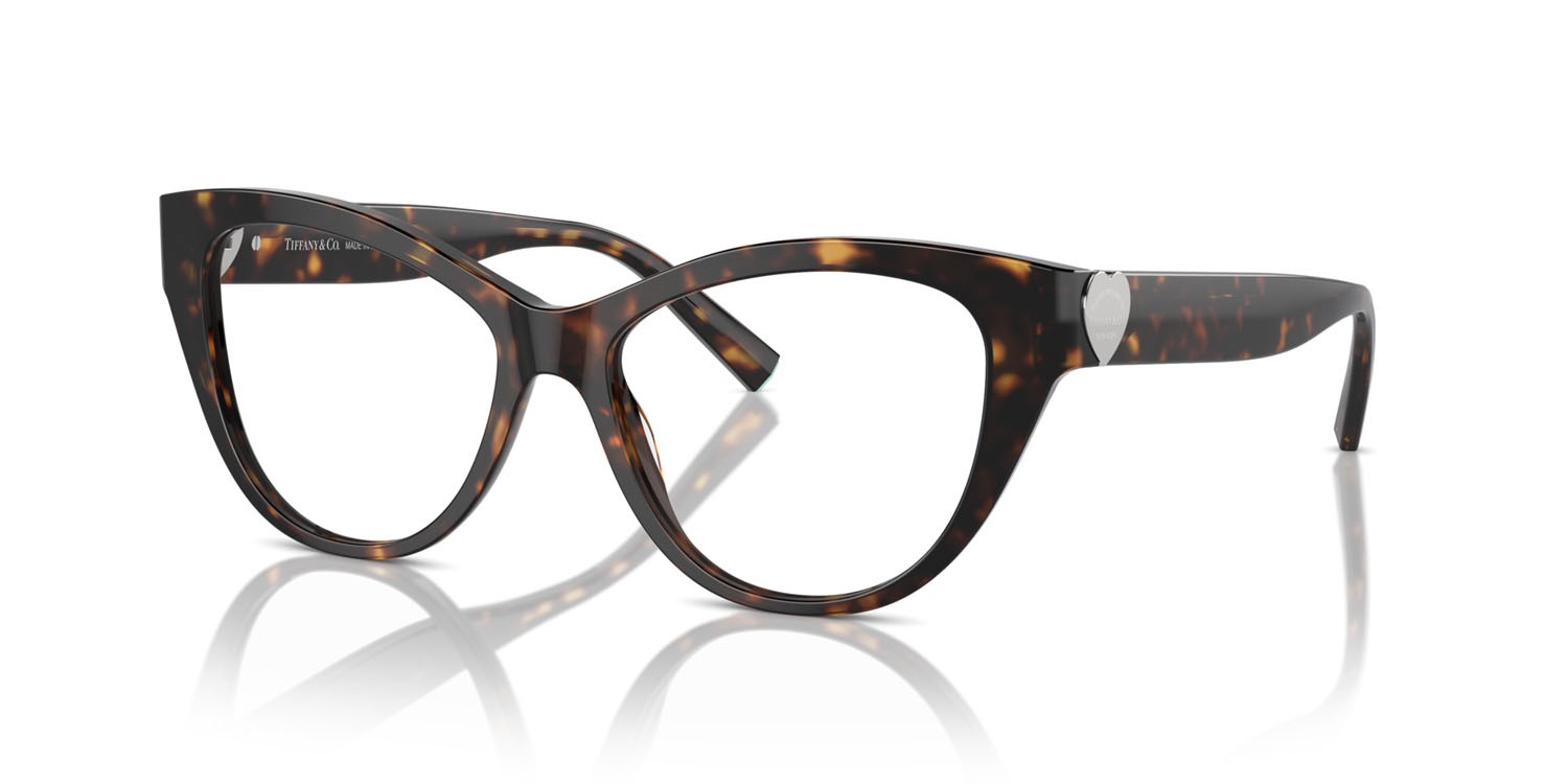 Eyeglasses Tiffany TF 2251 (8015) color havana shape cat eye lenses lente demo