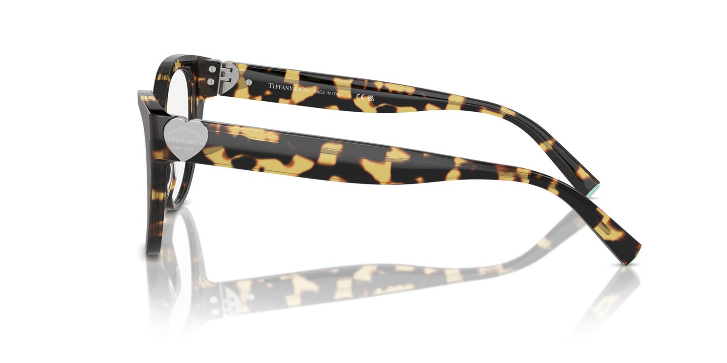 Eyeglasses Tiffany TF 2251 (8064) color havana shape cat eye lenses lente demo