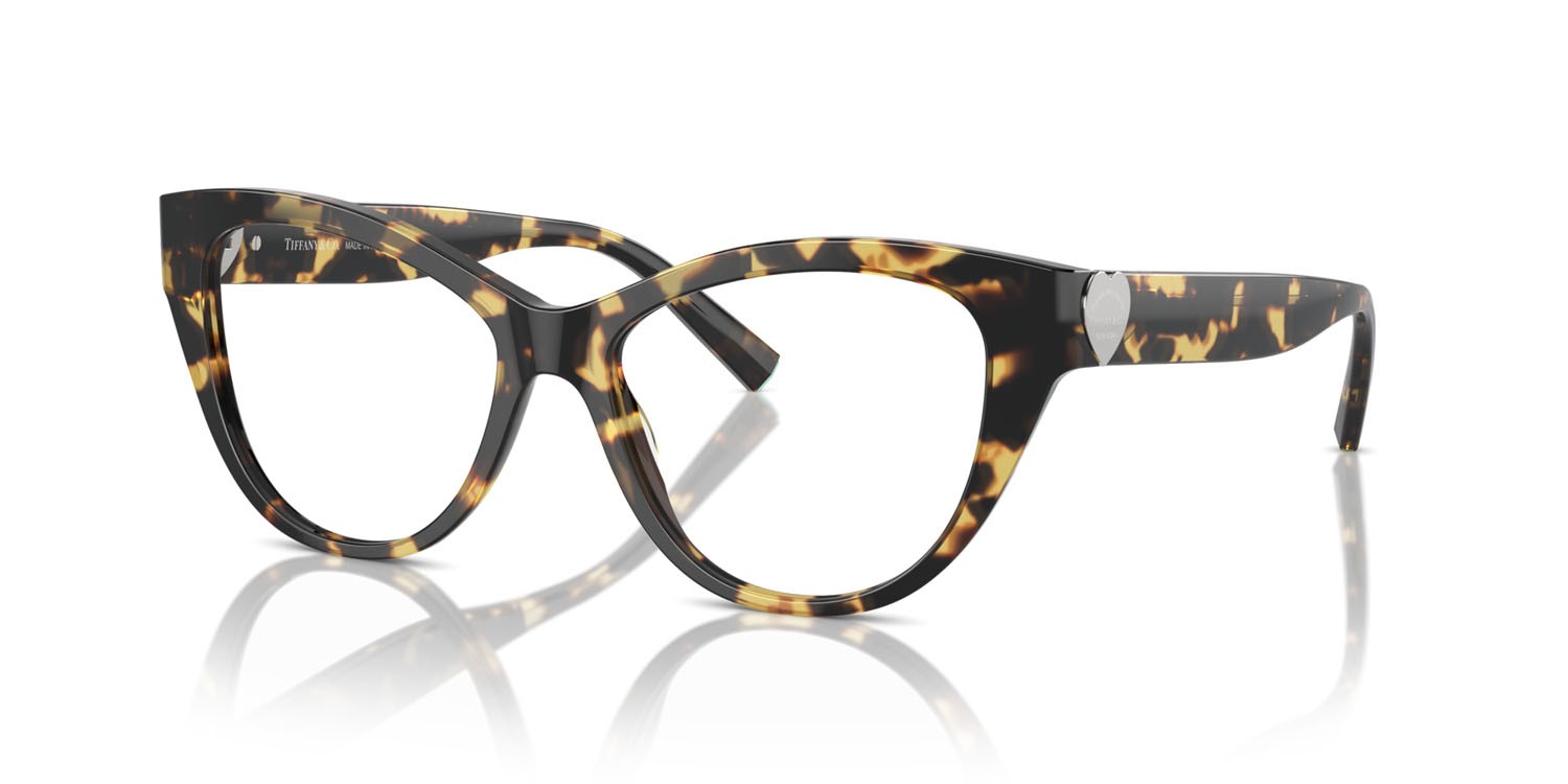Eyeglasses Tiffany TF 2251 (8064) color havana shape cat eye lenses lente demo